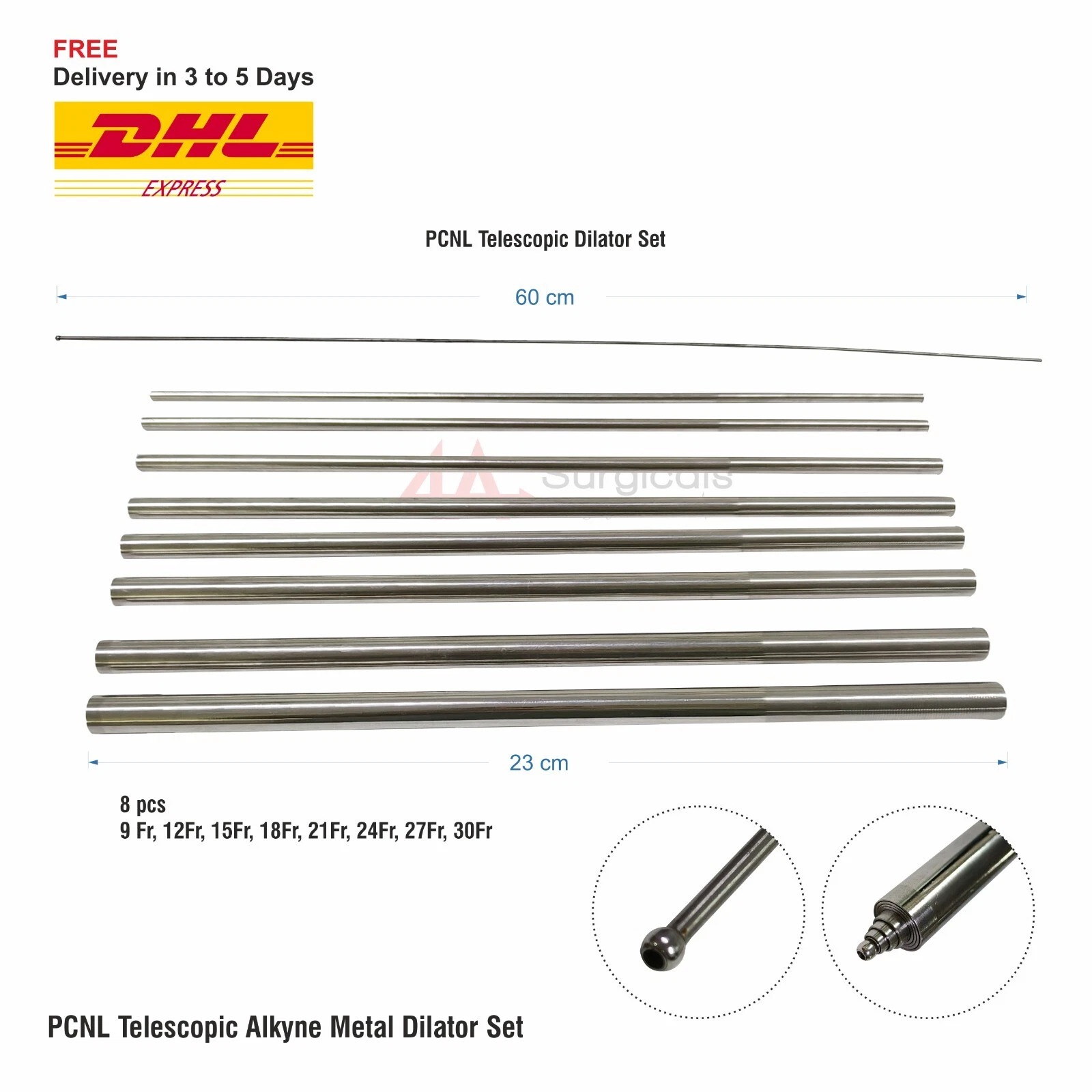 4A Metal Telescopic Dilator (Alken Dilator Set)